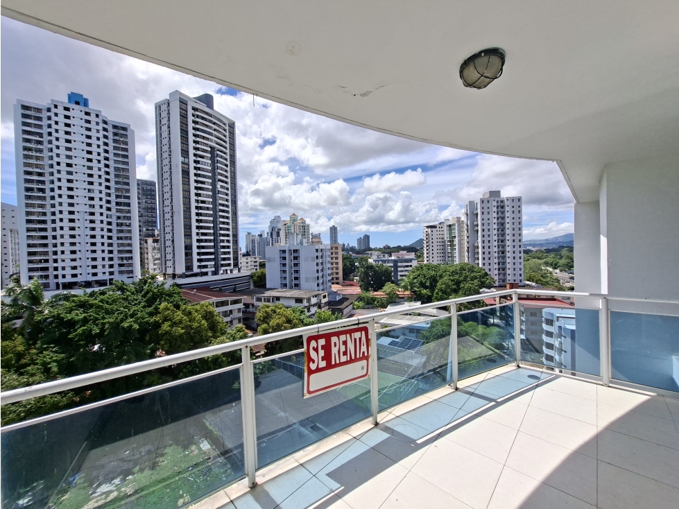 EL CANGREJO / MONT ROYALE / 130M / 3 HABITACIONES / BALCON / AMOBLADO