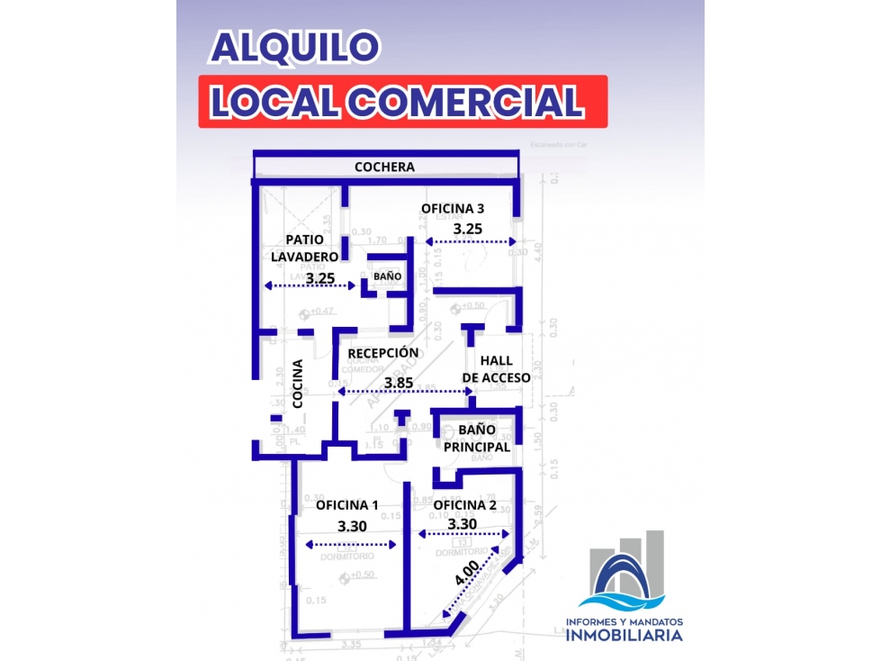 Local céntrico ideal consultorios u oficinas 3 Privados y Depósito - 1