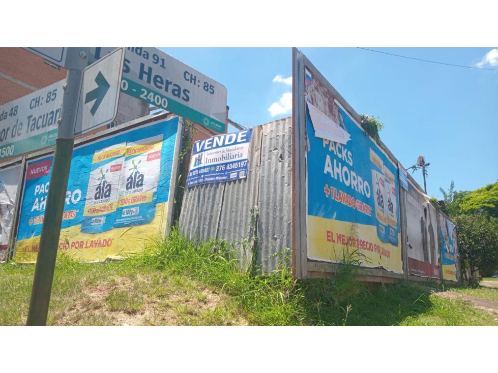 VENTA TERRENO sobre avenida y en esquina - 4