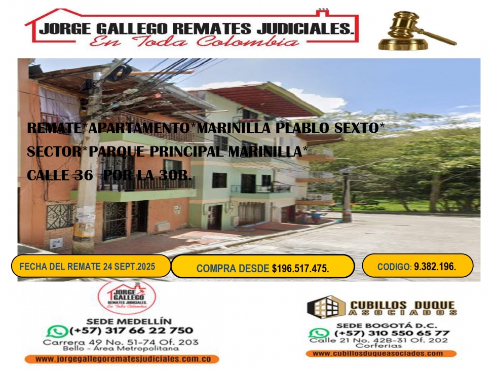 REMATE * APTO * MARINILLA PABLO SEXTO. — foto 2