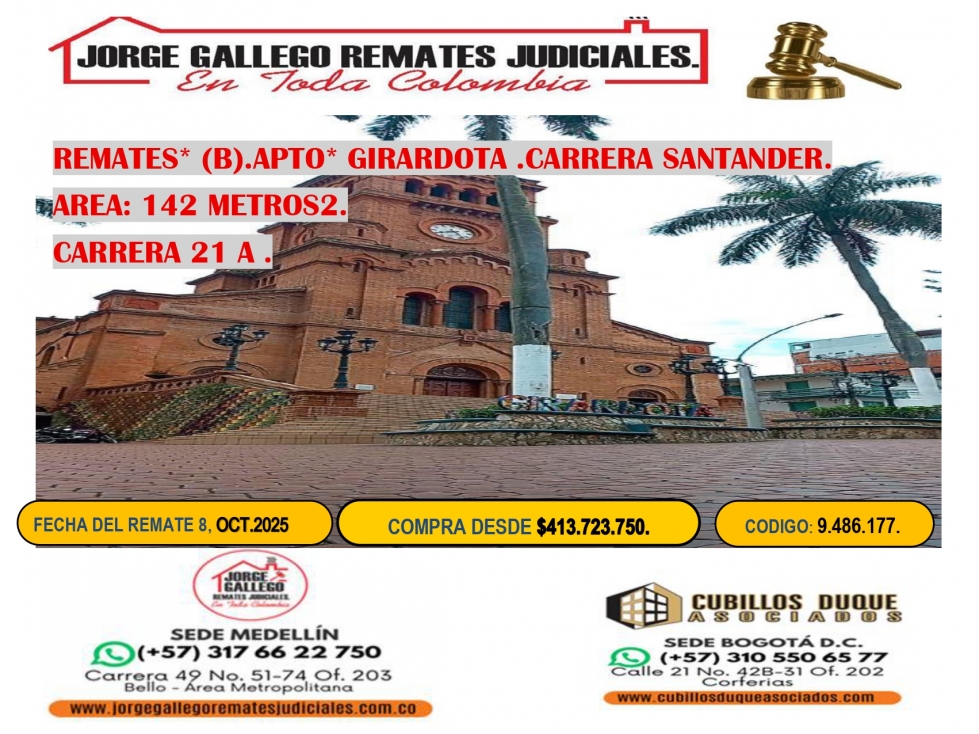 REMATE * (B) .APTO* GIRARDOTA.