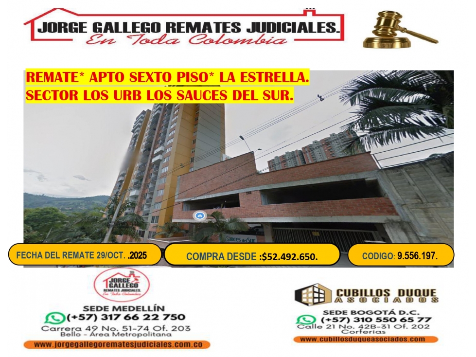 REMATE *APTO* LA ESTRELLA URB,SAUCES DEL SUR.