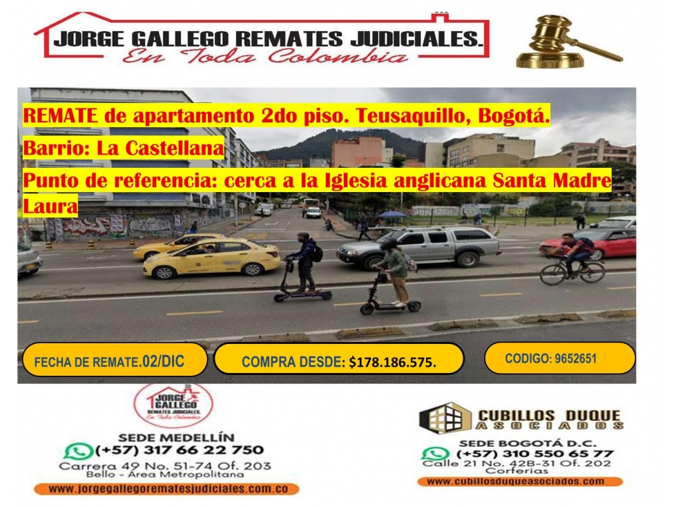 REMATE DE APARTAMENTO