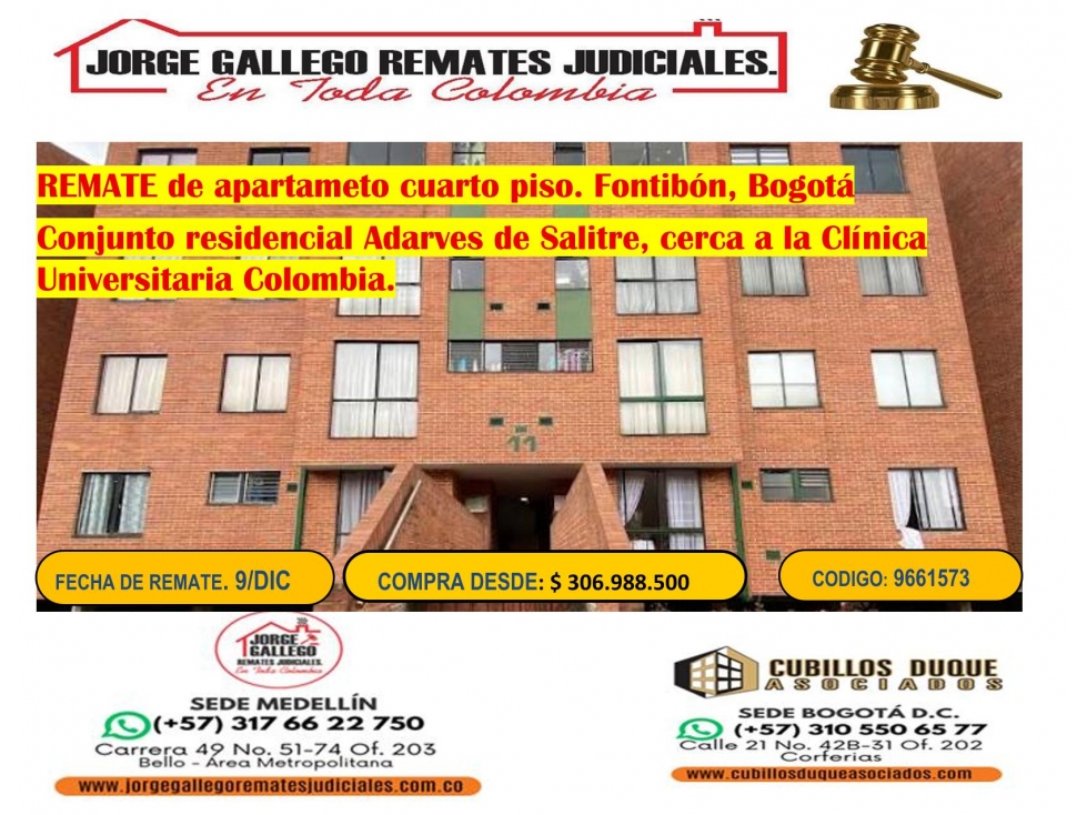 REMATE DE APARTAMENTO