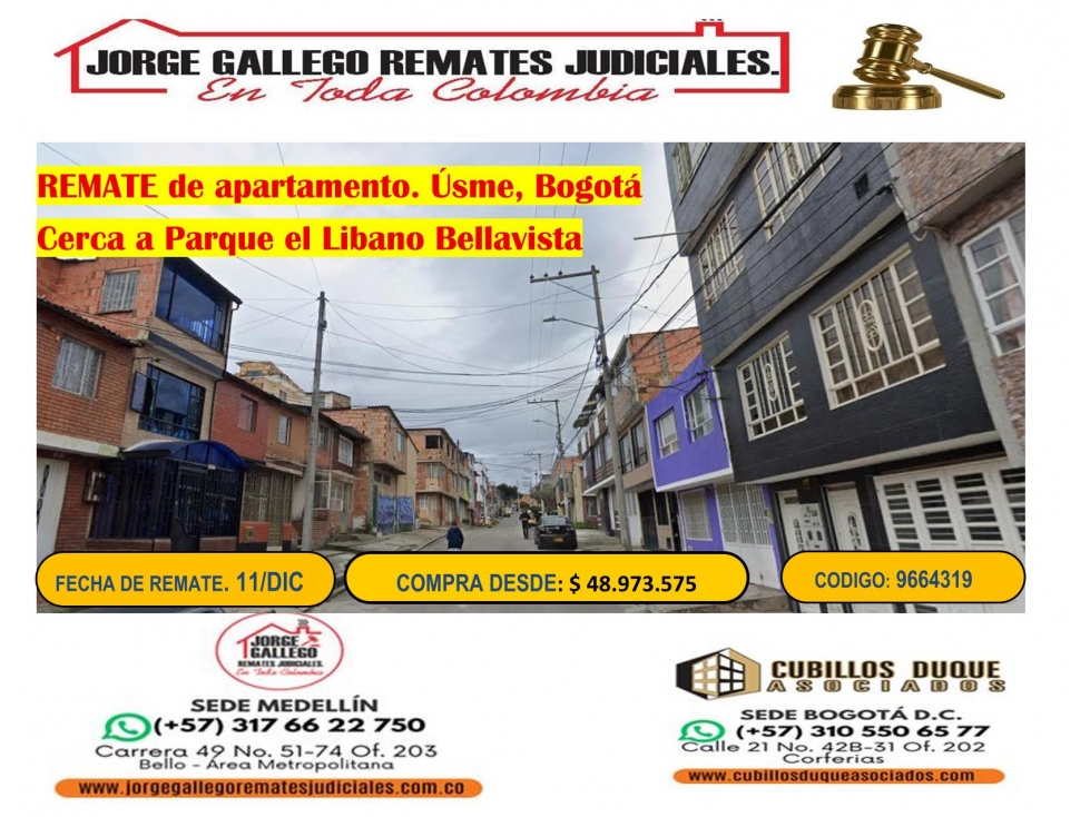 REMATE DE APARTAMENTO