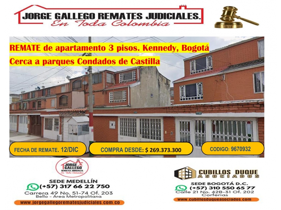 REMATE DE APARTAMENTO