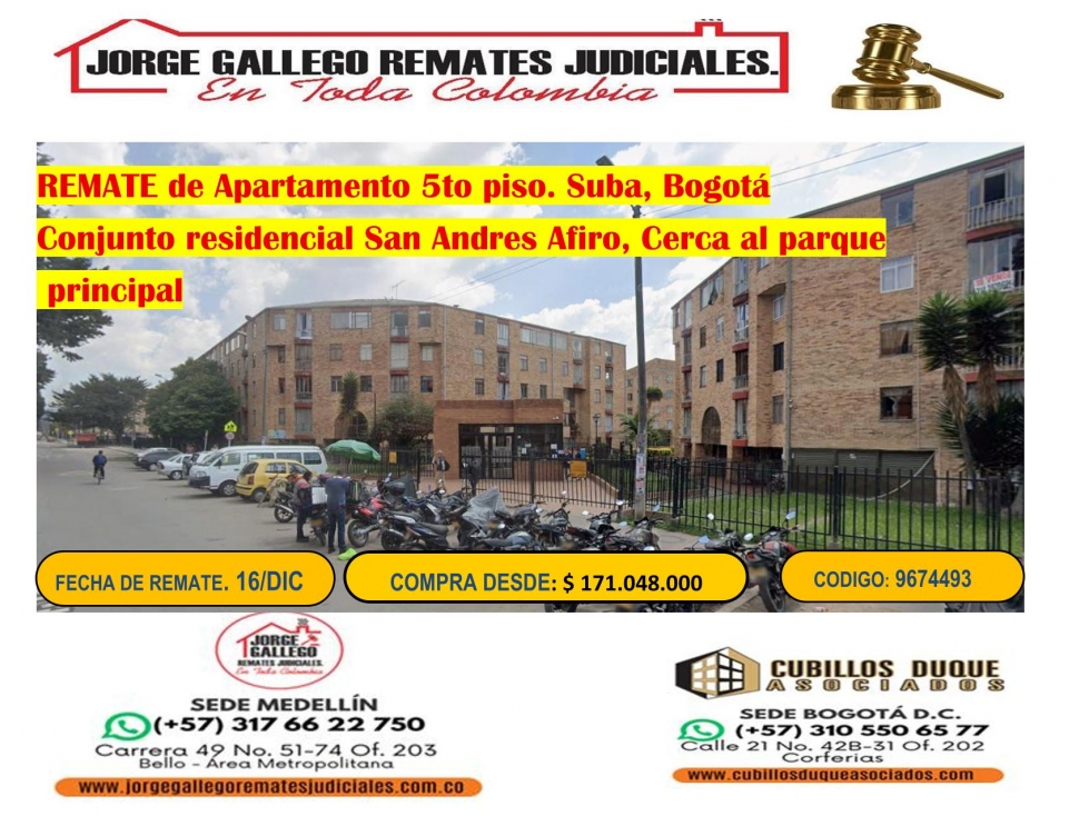 REMATE DE APARTAMENTO