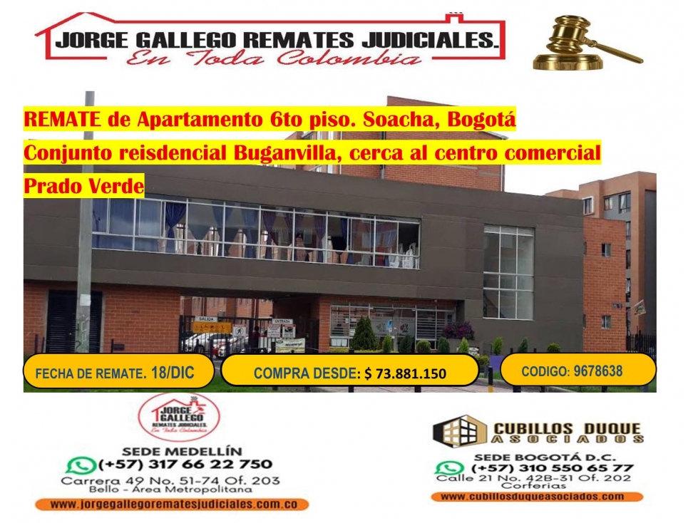 REMATE DE APARTAMENTO