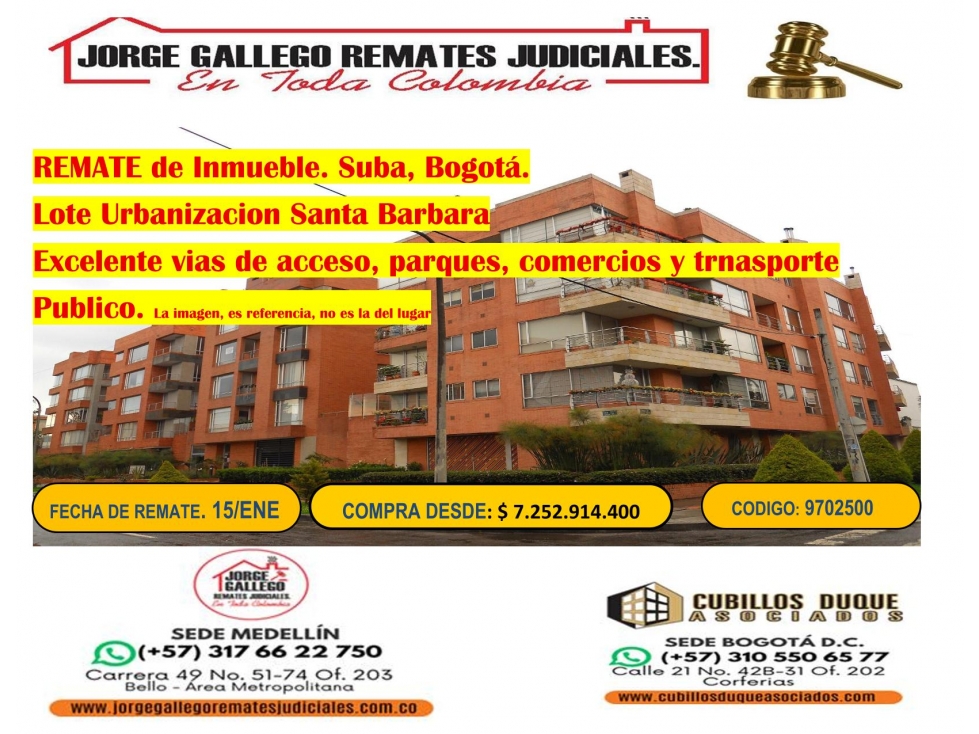 REMATE INMUEBLE LOTE
