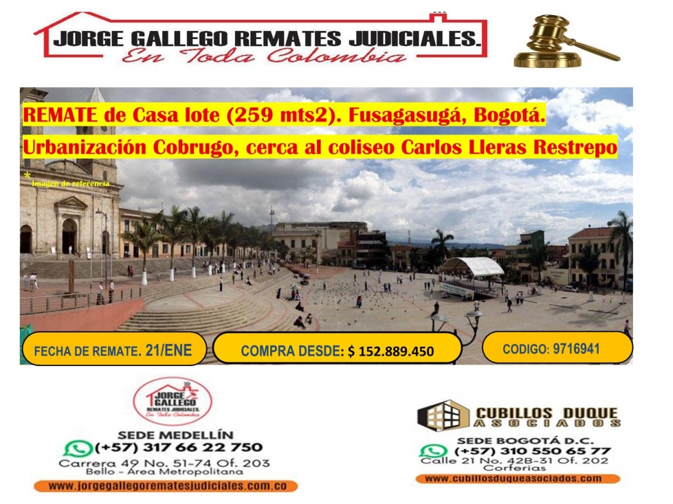 REMATE CASA LOTE - 1