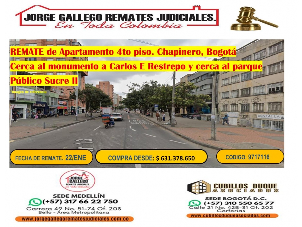 REMATE DE APARTAMENTO