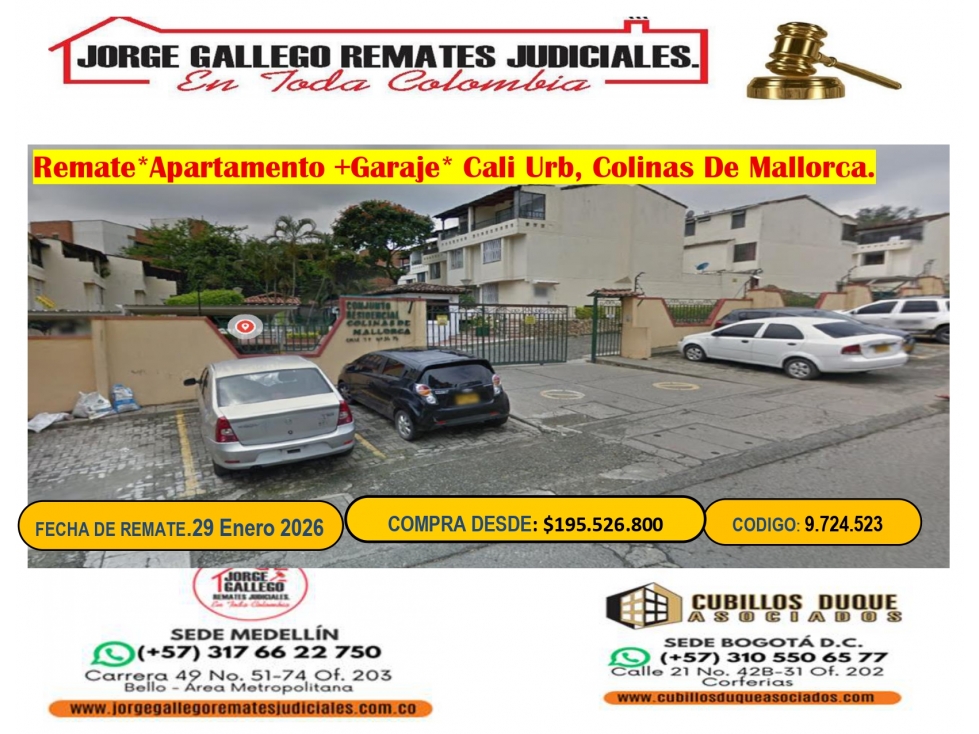 REMATE * APTO + GARAJE * CALI VALLE . COLINAS DE MALLORCA. — foto 3
