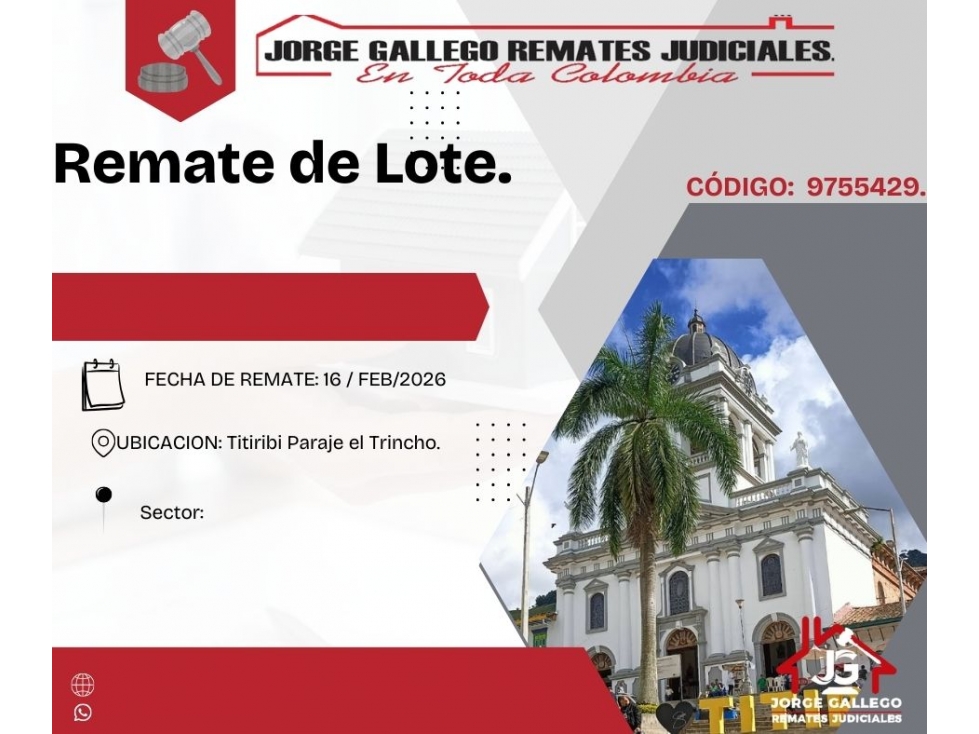 Remate * Lote * Titiribi Paraje El Trrincho. - 1