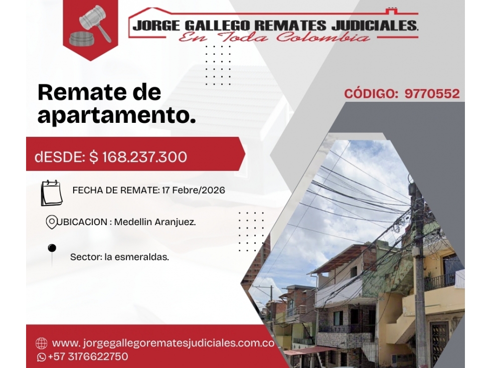 Remate*Apto* Medellin Aranjuez. — foto 2