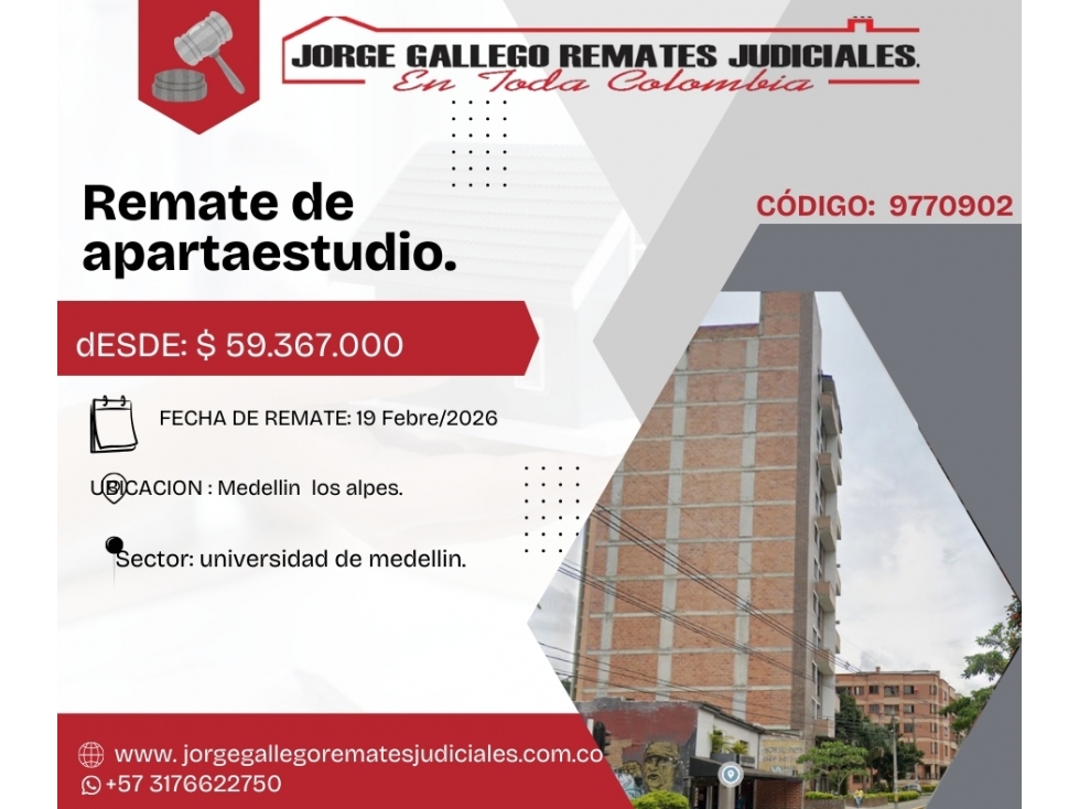 Remate*Oficina * Medellin los Alpes.