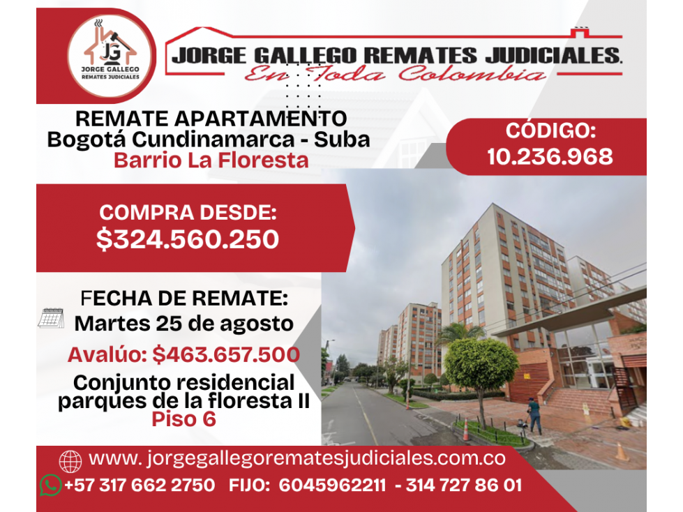 REMATE APARTAMENTO BOGOTÁ, SUBA — foto 2