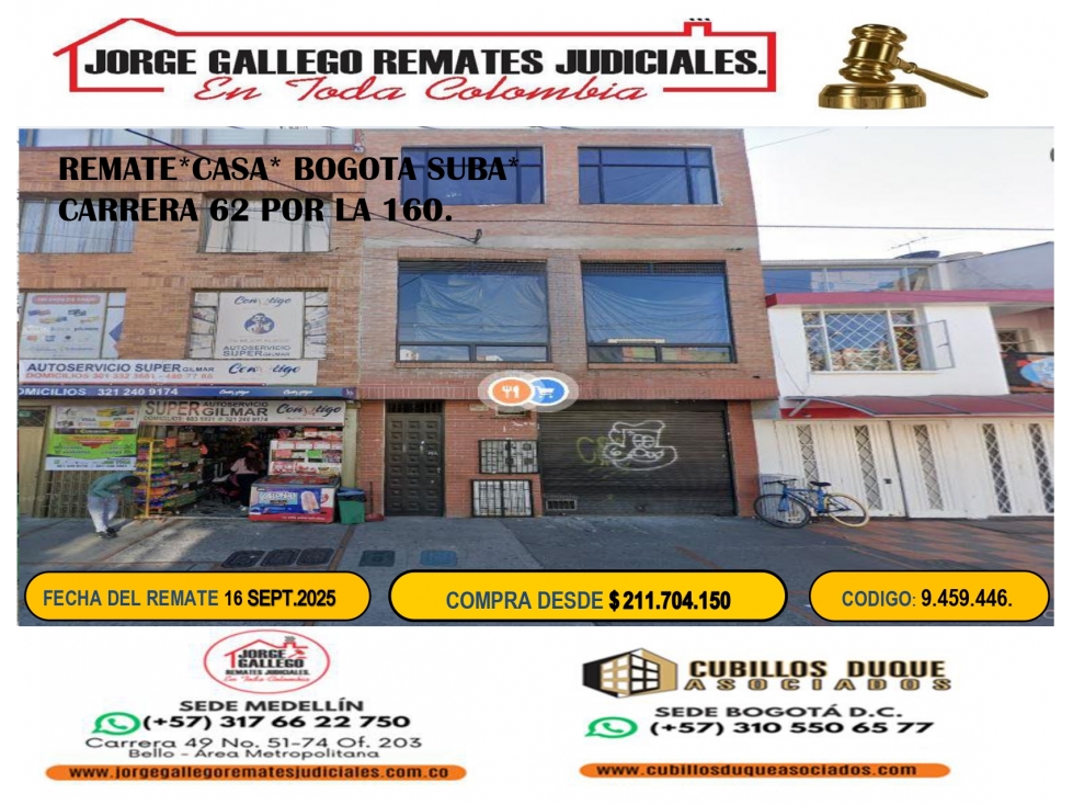 REMATE*CASA* BOGOTA SUBA*