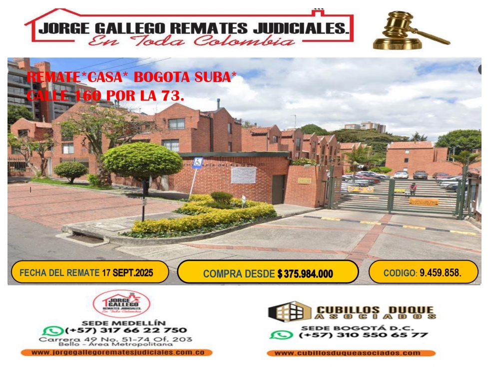 REMATE*CASA* BOGOTA SUBA*