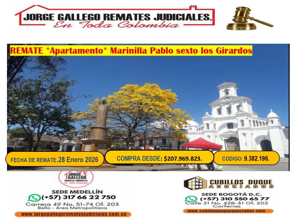 REMATE * APTO * MARINILLA PABLO SEXTO.