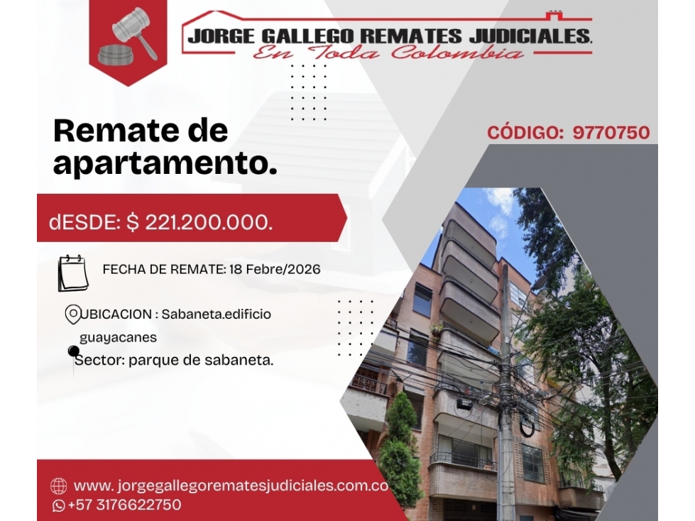 Remate*Apto* Sabaneta