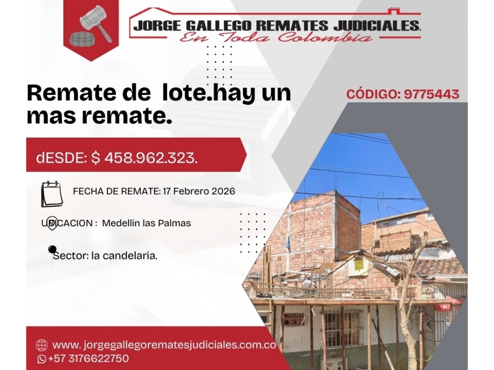 Remate*Apto* Medellin las Palmas.
