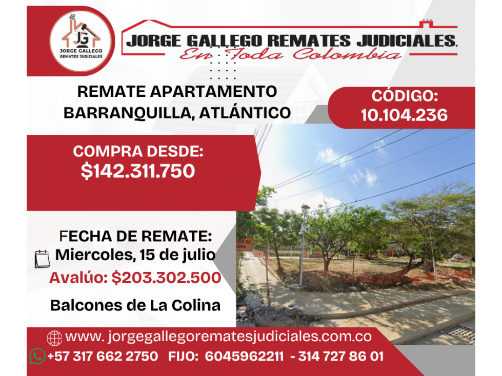 REMATE APARTAMENTO BARRANQUILLA ATLANTICO — foto 2