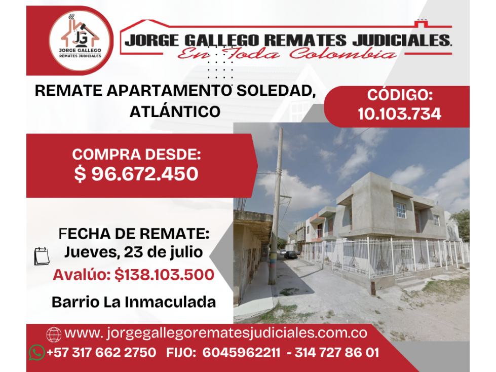 REMATE APARTAMENTO SOLEDAD, ATLÁNTICO — foto 2