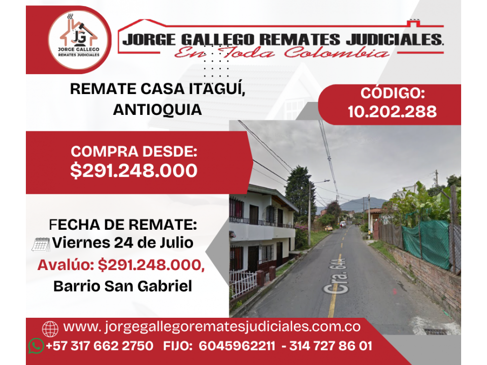 REMATE CASA ITAGUÍ, ANTIOQUIA — foto 2
