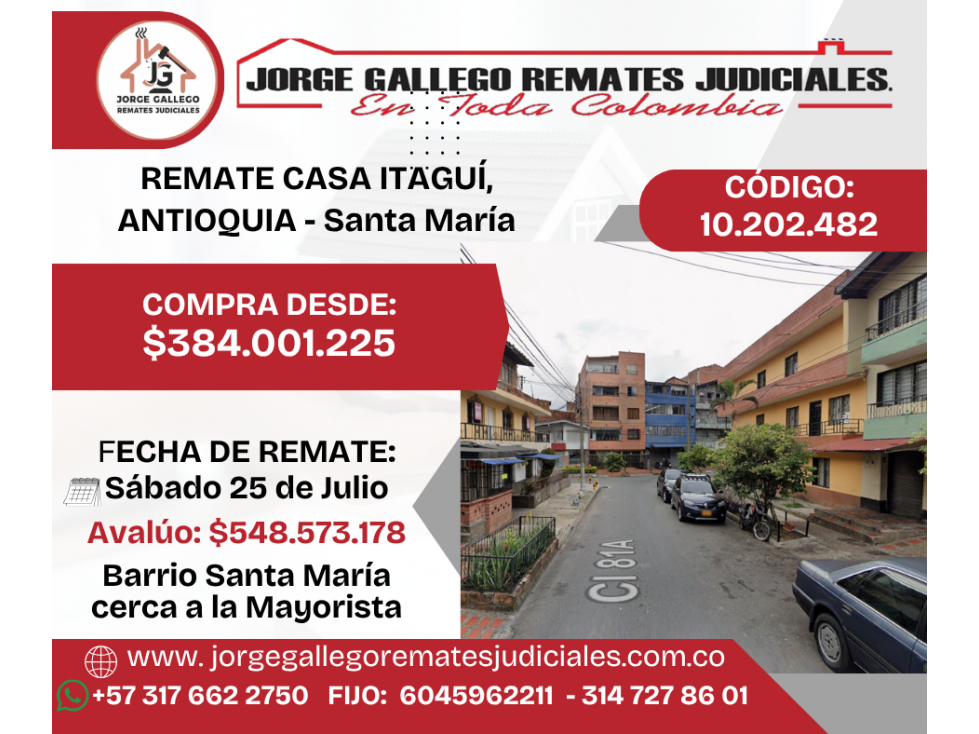 REMATE CASA ITAGUI ANTIOQUIA, SANTA MARÍA, — foto 2