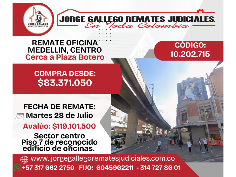 REMATE OFICINA MEDELLIN, CENTRO — foto 2
