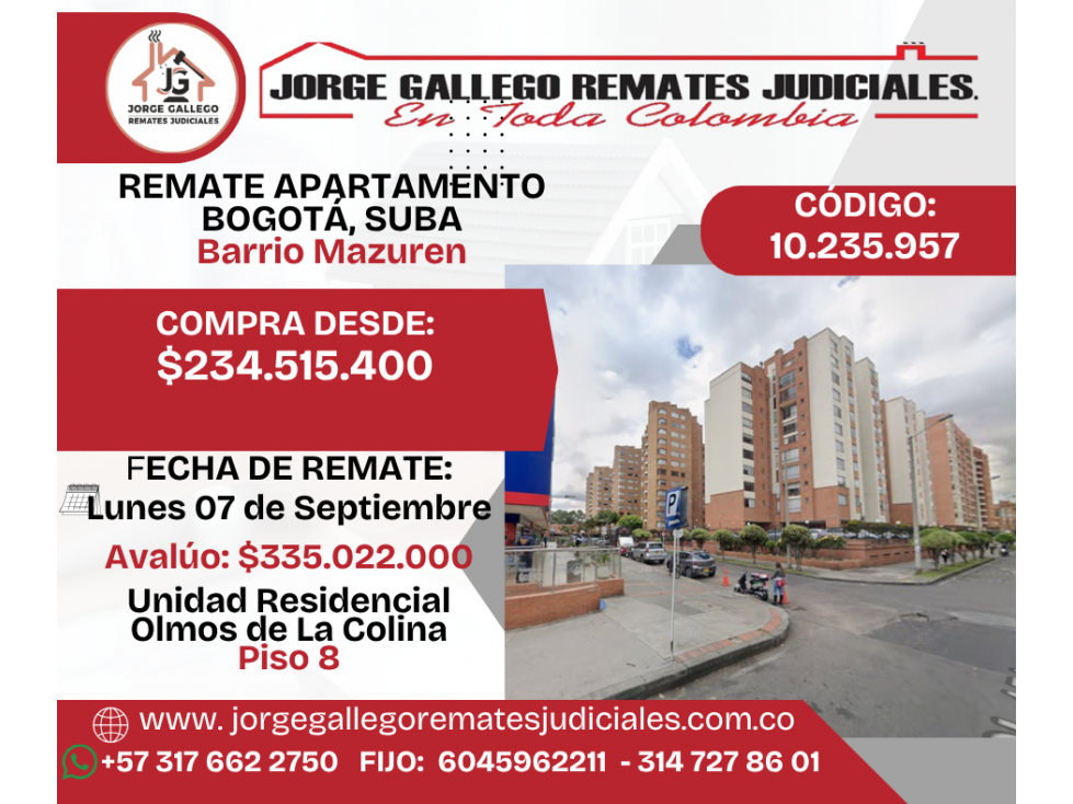 2026-09-07 REMATE APARTAMENTO BOGOTA, SUBA, Mazuren — foto 2