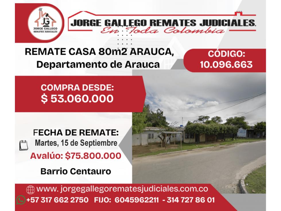 REMATE CASA ARAUCA, DEPARTAMENTO DE ARAUCA — foto 2
