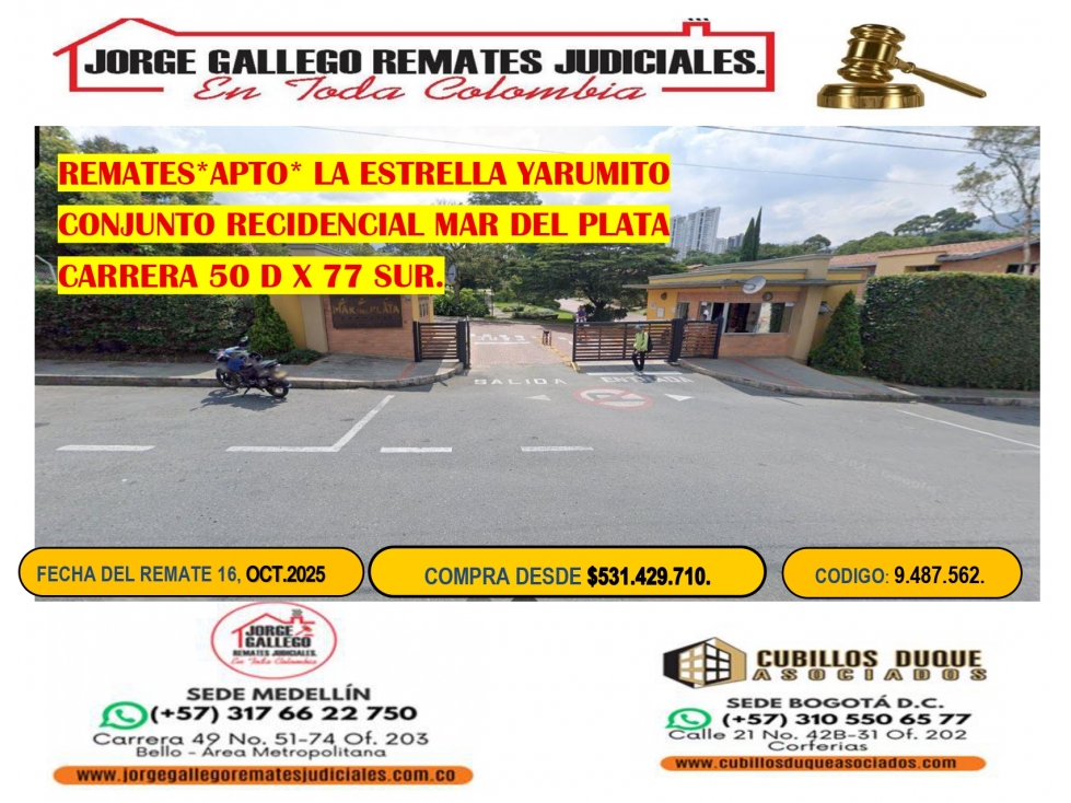 REMATE*APTO * LA ESTRELLA YARUMITO*