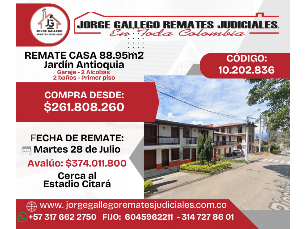 REMATE CASA JARDIN ANTIOQUIA — foto 2
