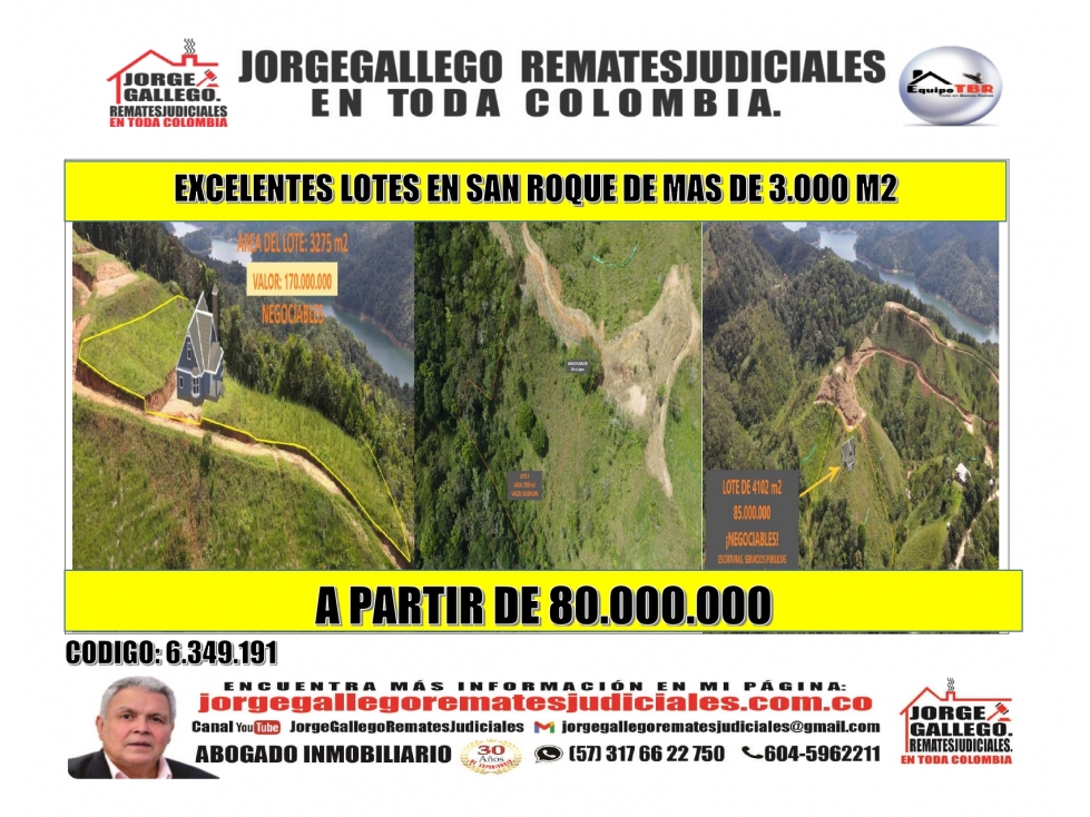 EXCELENTES LOTES EN SAN ROQUE DE MAS DE 3.000 M2. - 1