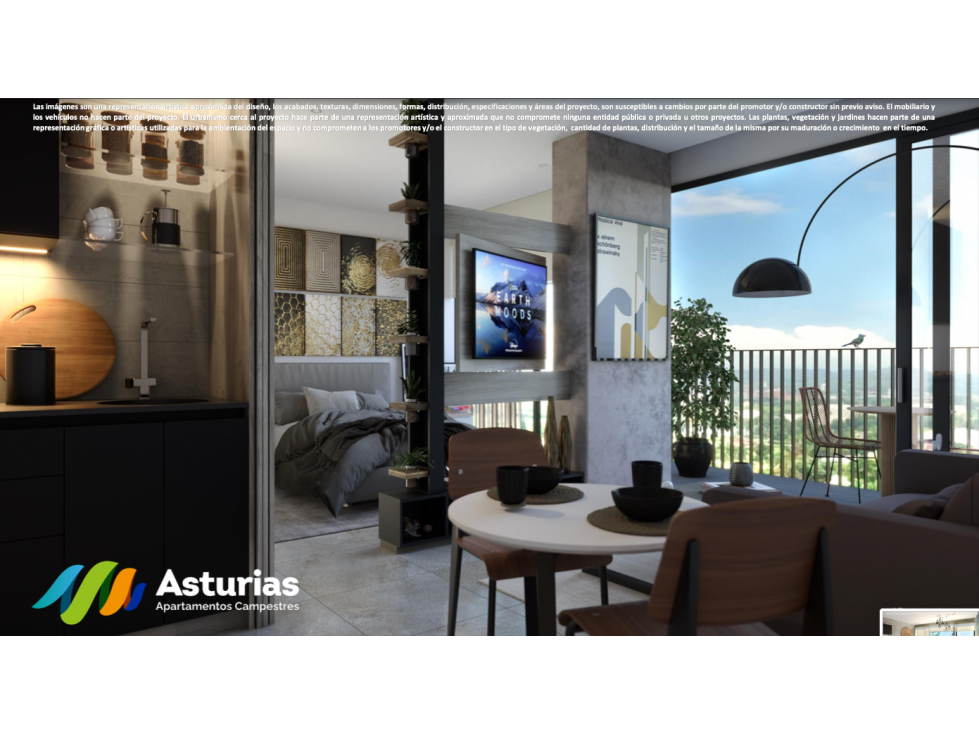 Apartamento 2 alcobas Conjunto Cerrado Cerritos Pereira — foto 4