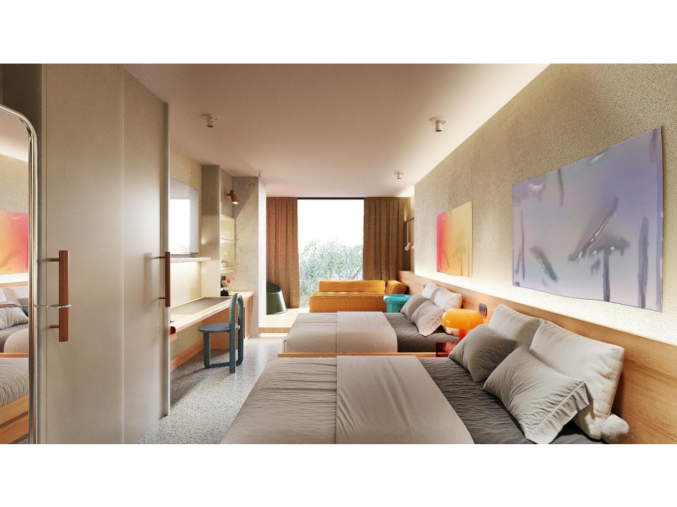 Suite hotelera en cesión de derechos en Laureles, Medellín