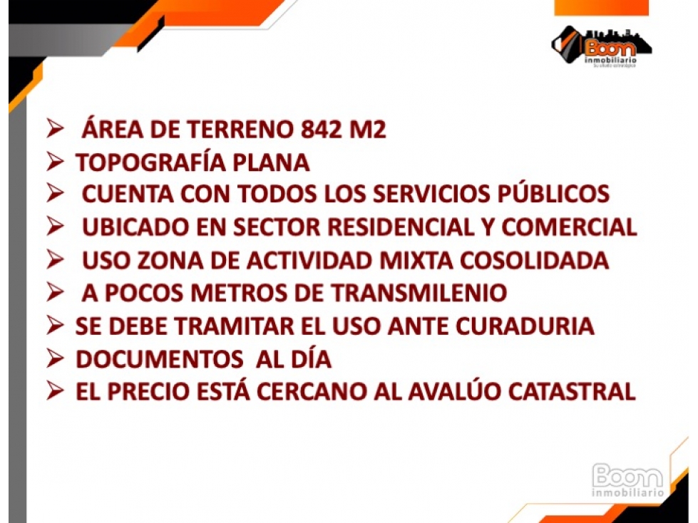 ARRIENDO VENTA LOTE COMERCIAL 842 M2 SAN CRISTOBAL SUR — foto 2