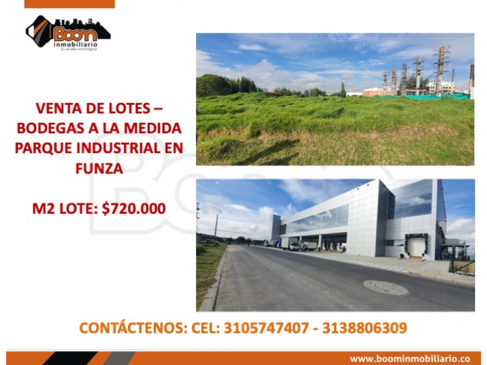 VENTA LOTES INDUSTRIALES PARQUE INDUSTRIAL FUNZA - 1