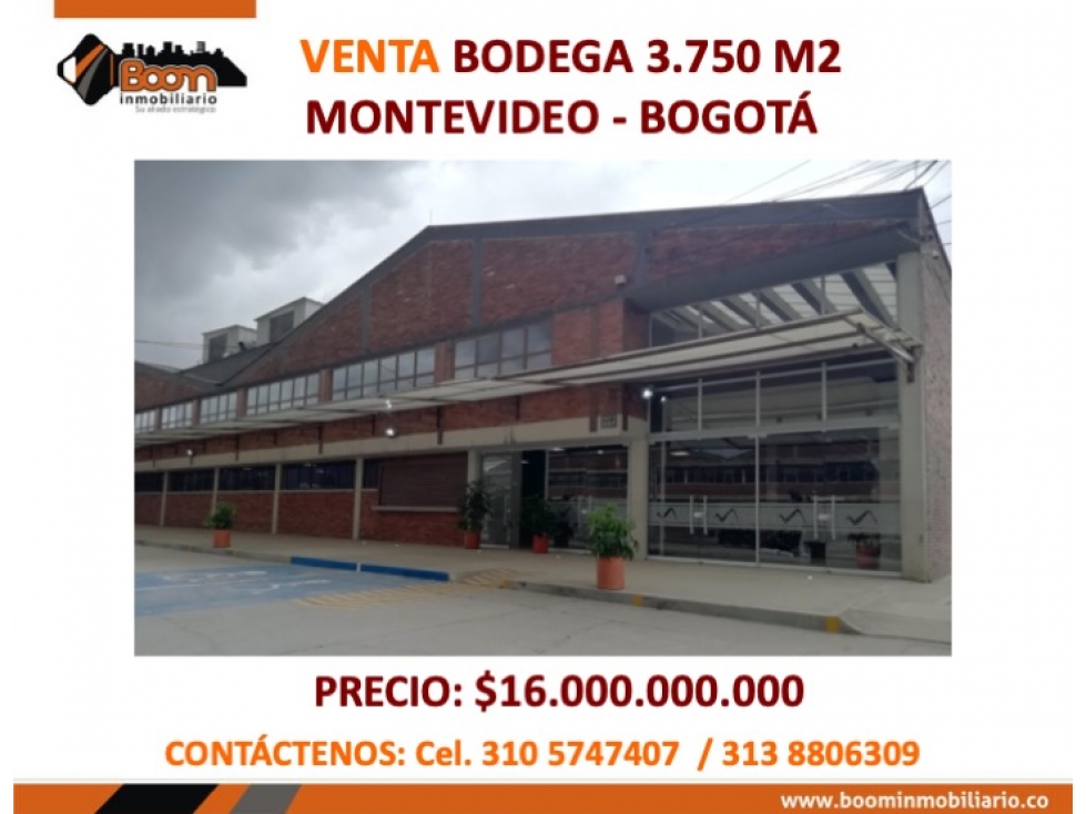 VENTA BODEGA 3.750 MONTEVIDEO