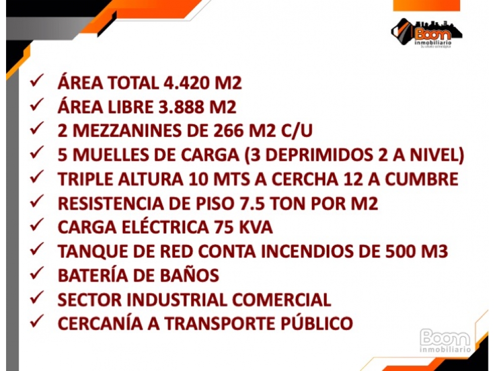 ARRIENDO BODEGA 4.420 M2 (AREA LIBRE 3.888 M2) FONTIBÓN — foto 2