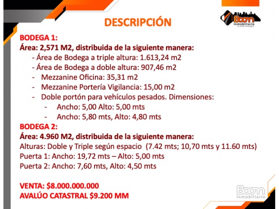 OPORTUNIDAD VENTA BODEGA 7.531 M2 CAZUCÁ - SOACHA - 3