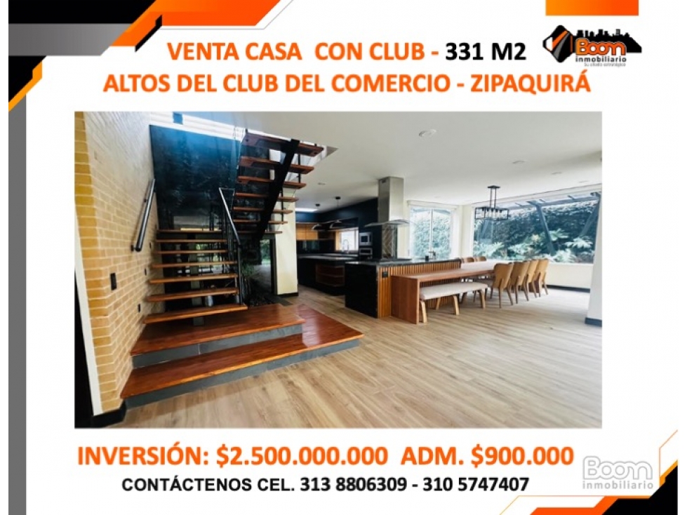 VENTA CASA 331 M2 ALTOS DEL CLUB DEL COMERCIO