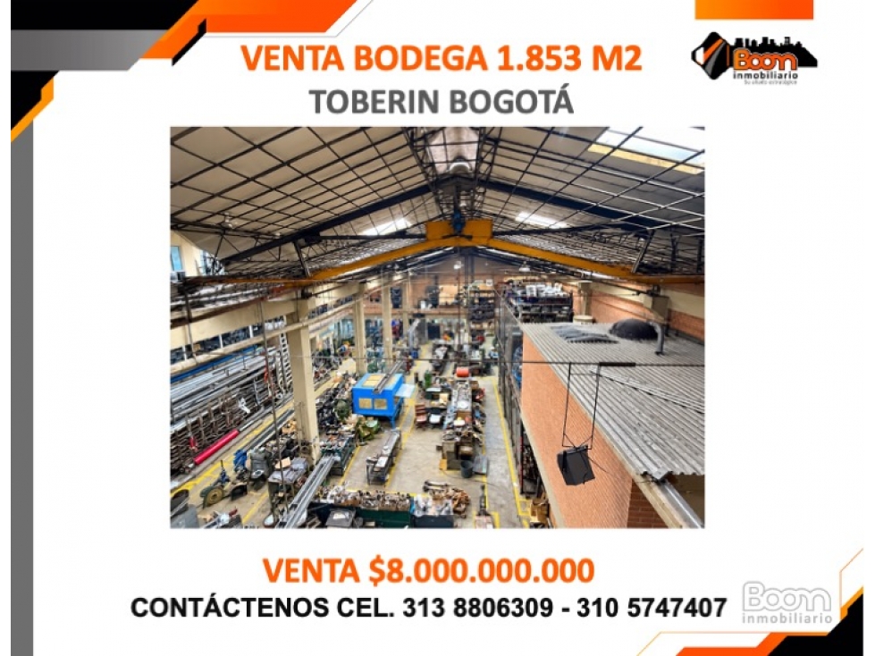 VENTA BODEGA 1.853 M2 TOBERIN - 1