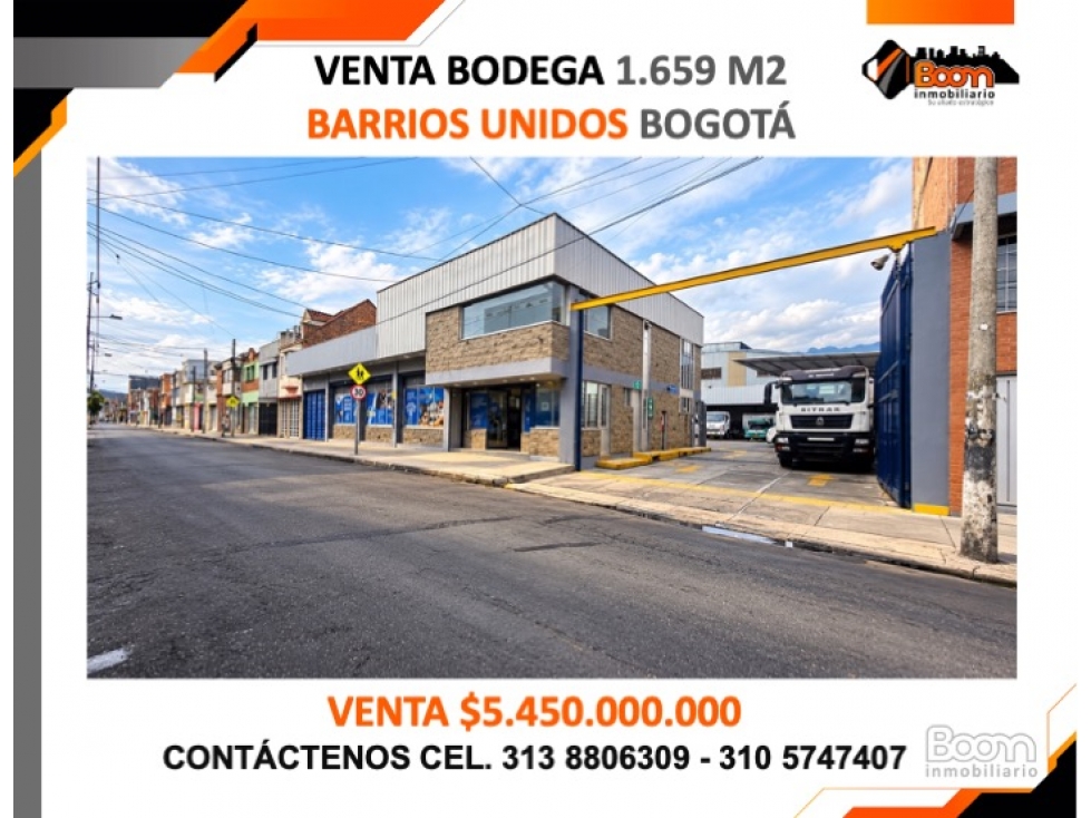 VENTA BODEGA 1.659 M2 BARRIOS UNIDOS - 1