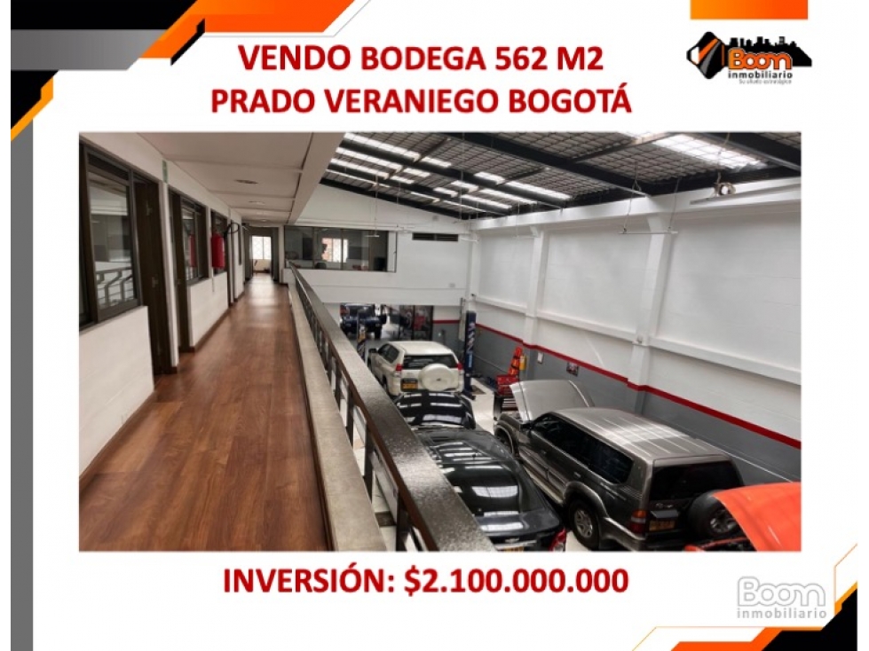 VENDO BODEGA 562 M2 PRADO VERANIEGO BOGOTÁ