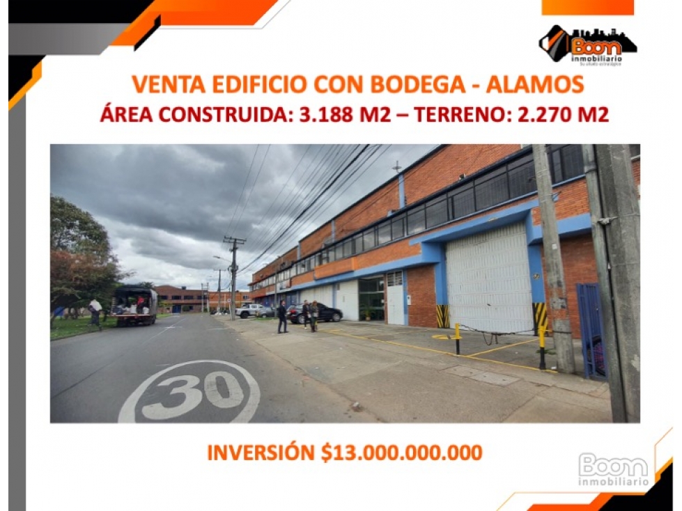 VENTA EDIFICIO CON BODEGA 3.188 M2 - ALAMOS