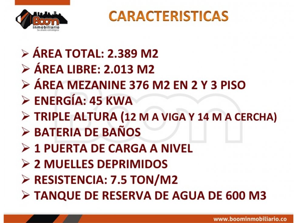 ARRIENDO BODEGA FONTIBON 2.389 M2 — foto 2