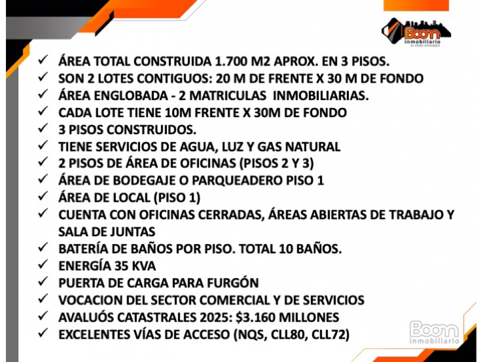 VENTA EDIFICIO COMERCIAL CON BODEGA TOTAL ÁREA 1.700 M2 — foto 2