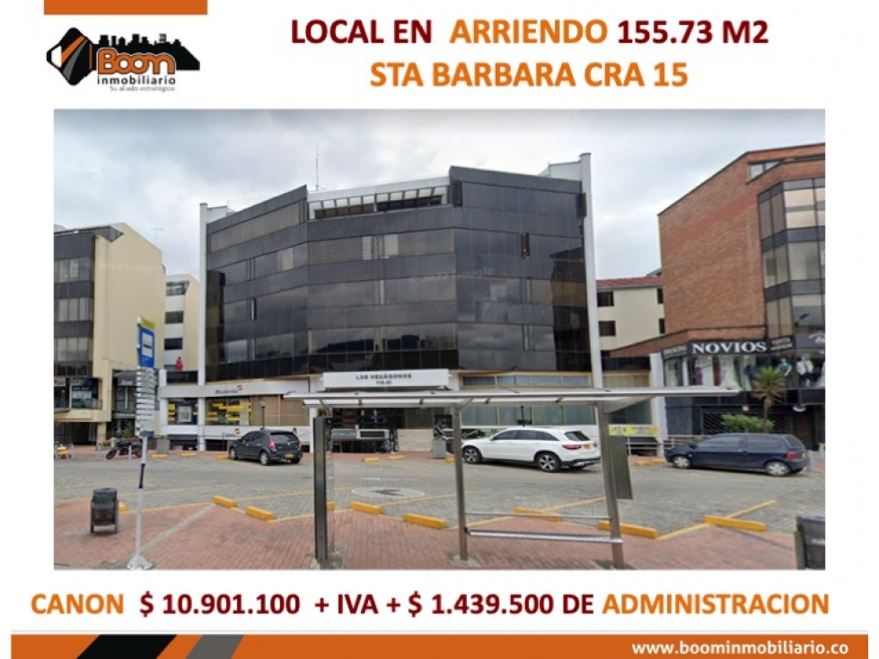 ARRIENDO LOCAL CARRERA 15 CON CLL 119